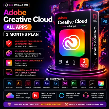 Adobe Creative Cloud All Apps – 3 Months