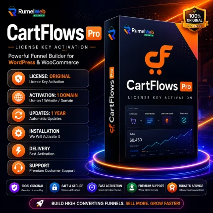 CartFlows Pro License Key Activation for WordPress | Original License